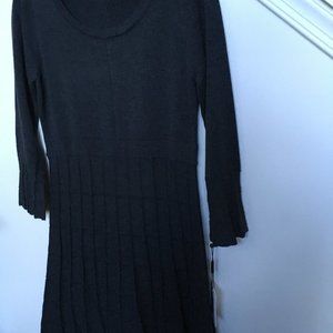 Calvin Klein Womens Cowl Sweater dress  in Gray-S